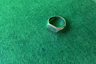 #ad Vintage silver ring sterling size 5 Solid monogram “D” $19.80