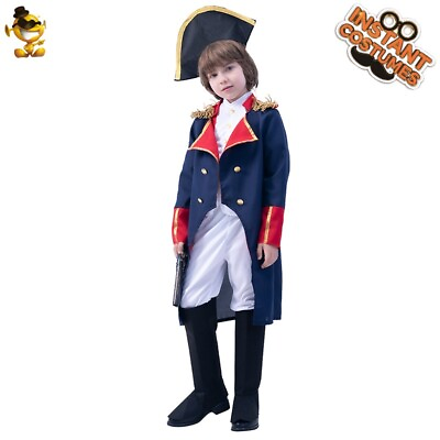#ad Napoleon French Emperor Costume for Boys Cosplay Costumes $32.00