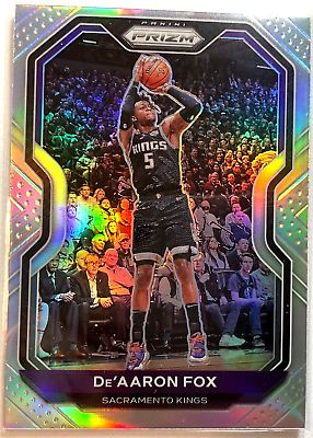 #ad 2020 2021 Panini Prizm Basketball DeAaron Fox Silver Prizm #13 Kings Holo $2.95