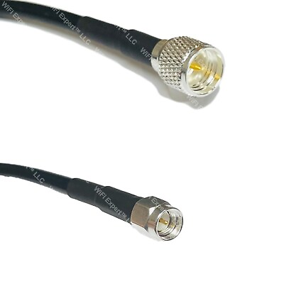 #ad RG58 Silver Mini UHF Male to SMA MALE Coax RF Cable USA Lot $44.99