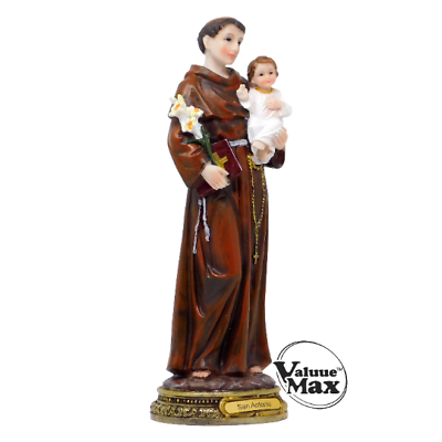 #ad Saint Anthony of Padua Resin Statue 12 Inch Catholic Figurine by moicla $40.00
