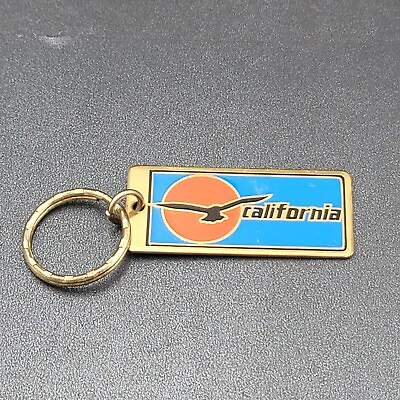 #ad Vintage California Seagull Metal Keychain Souvenir 1980s 2 3 8quot; $12.00