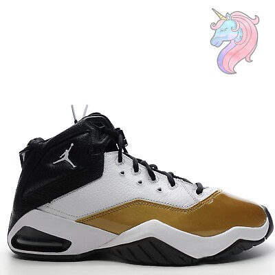 #ad Nike Air Jordan B Loyal Basketball Shoes White Black Gold CT1603 100 Mens 10.5 $145.97