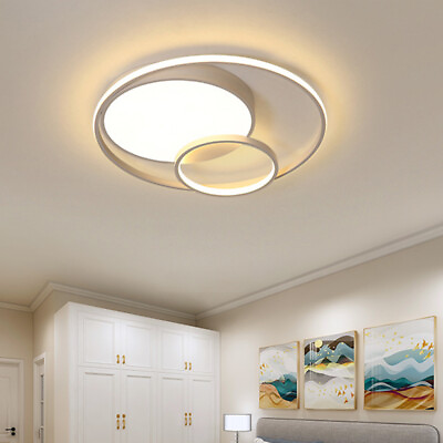 #ad Modern LED Ceiling Light Round Circle Chandelier Lamp Fixture Kitchen Bedroom $57.75