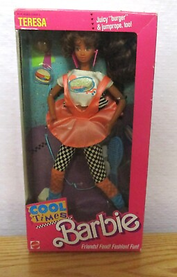 #ad Vintage 1988 Cool Times Barbie Teresa Mattel No. 3218 NRFB $50.00
