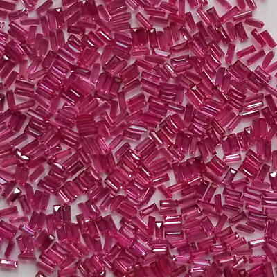 #ad Natural Fine Siam Rubies Baguette 2 25mmx1mm 37.87ct TW $220.00