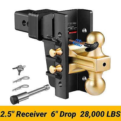 #ad XPE Trailer Hitch Fits 2.5 Inch Receiver 6 Inch Adjustable Drop Hitch 28000LBS $159.99