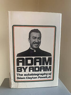 #ad ADAM BY ADAM The Autobiography Of Adam Clayton Powell Jr. 1st Edition 1971 RARE $159.95