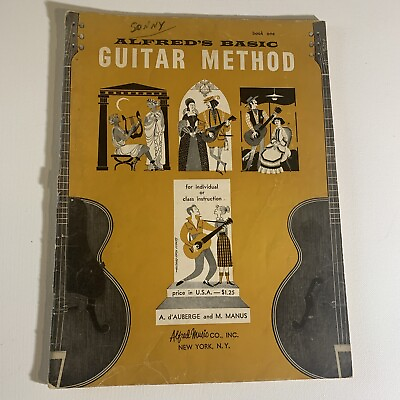 #ad Alfred#x27;s Basic GUITAR METHOD Book One 1949 Alfred Music Co. PB Antique $8.95