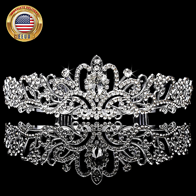 #ad Princess Crown Tiara Queen Crowns for Women Tiaras for Little Girls Rapunzel Tia $13.03