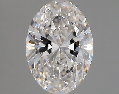 #ad Lab Created Diamond 2.62 Ct Oval H VS1 Quality Very good Cut IGI Certified $1305.25