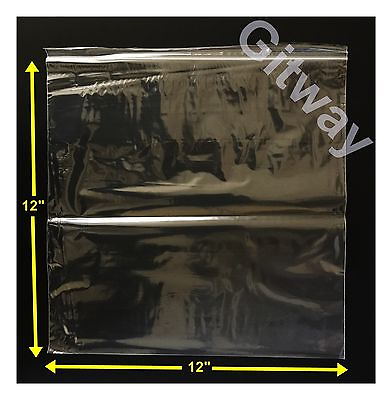 #ad 1000 set 12quot; x 12quot; Reclosable Resealable Zip Top Lock Clear Plastic Bags 2ML $128.43
