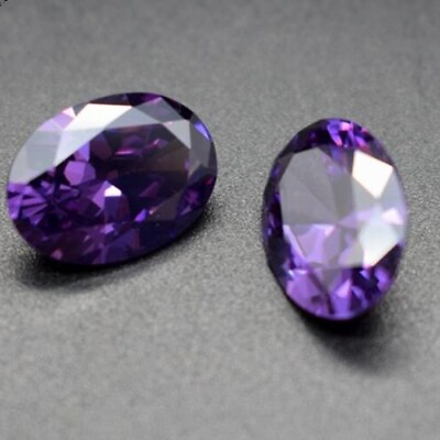 #ad Natural Purple Amethyst Oval Faceted Cut AAA VVS Loose Gemstone 8 20mm $13.99