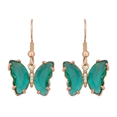 #ad Earrings Women for Cubic Zirconia CZ Dangle Drop Butterfly Birthday Gift Jewelry $12.98