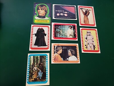 #ad 8 STAR WARS 1977 Mixed Set Stickers including Luke. Excellent Condition $25.00
