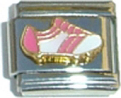 #ad SNEAKERS SHOES PINK AND WHITE WHOLESALE ITALIAN CHARM 9MM K2 $15.00