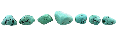 #ad 11.21 Gram 7 Blue Natural Turquoise Nugget Bead Gem Gemstone EBS7635 102823 $22.96