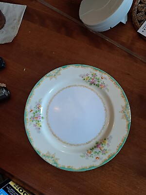 #ad Noritake Handpainted China 7.5 Inch Plate Floral Pattern $8.00