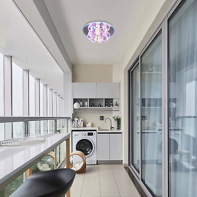#ad Modern K9 Crystal Flush Mount LED Ceiling Lamp Pendant Lights Fixture Chandelier $37.05