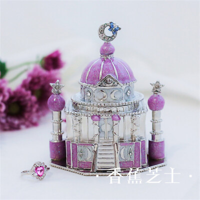 #ad Sailor Moon Tsukino Usagi Castle Jewelry Storage Box Ornament Prop Birthday Gift $68.97