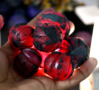 #ad 1000 Ct Natural Melon Cut African Red Ruby Rough Certified Rare Loose Gemstone $72.89