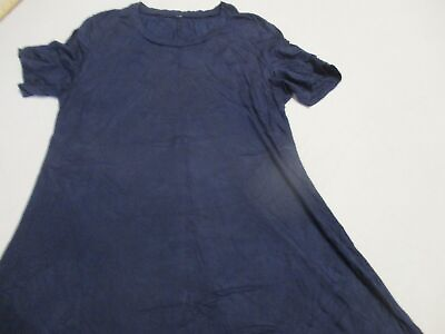 #ad Womens blue short sleeve blouse $9.55