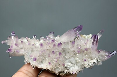 #ad Top ！Natural Transparent Amethyst Quartz Crystal Cluster Mineral SpecimenMexico $500.00