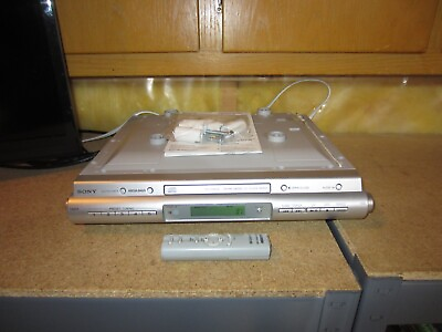 #ad SONY ICF CDK50 Under Cabinet AM FM Radio CD Player W Remote Hardware Tested $49.88