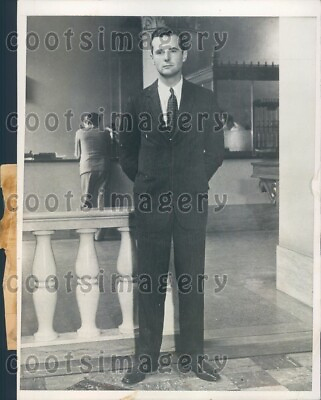#ad 1931 Allan Hoover Son of US President Herbert Press Photo $15.00