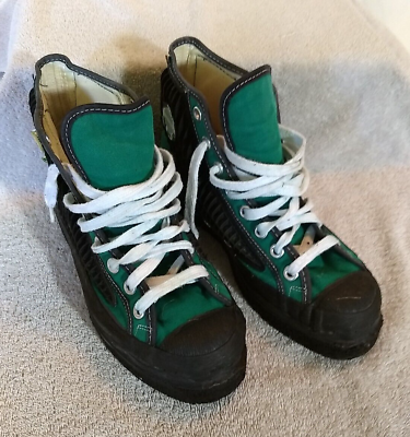 #ad Forrest Ice Inc Unisex Green Black Broomball Shoes Size: 6 Pre Owned #US73 12 $29.96