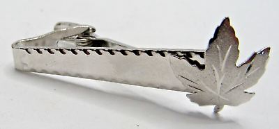 #ad 🍁 Maple Leaf Sterling Silver Tie Clip Bar Tie Clip #JL 52 $12.50