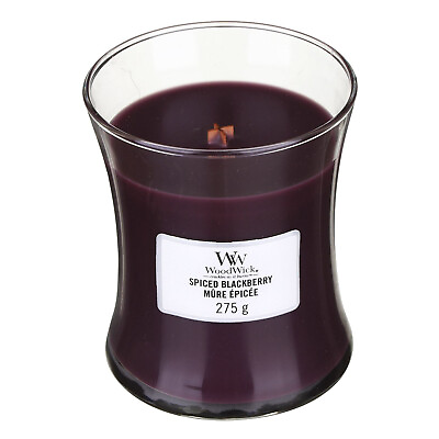 #ad WoodWick Spiced Blackberry Medium Hourglass Candle 275g $35.36