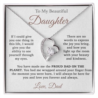 #ad To My Daughter Necklace Daughter Father Necklace Daughter Gift From Dad $34.99