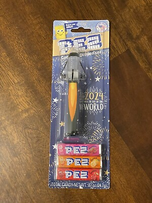 #ad 2024 New Years Crystal Space Shuttle PEZ Exclusive Dispenser LIMITED $25.00