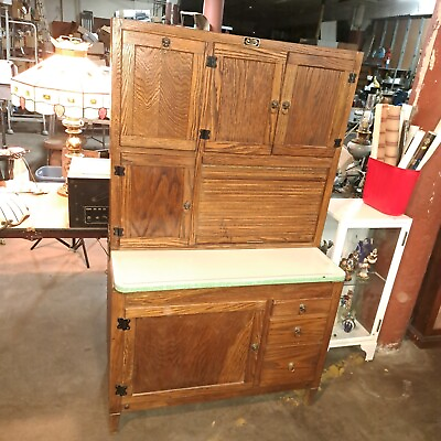 #ad #ad Sellers Better Kitchen Cabinet Antique Hoosier Baker Oak Farmhouse Pantry $1295.00