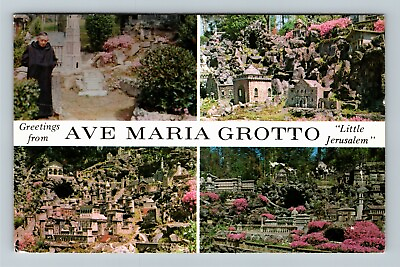 #ad St. Bernard College Alabama GREETINGS AVE MARIA GROTTO c1978 Vintage Postcard $6.99
