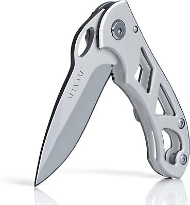 #ad Folding Pocket Knife Blade Handle Frame Lock Small Tactical Knife with Clip $15.95