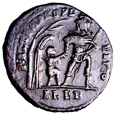 #ad NICE DETAILS amp; Patina Constans I AD 337 Hut Tree Centenionalis Roman Coin w COA $76.00