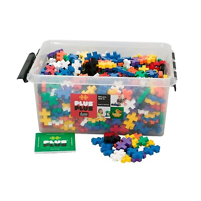 #ad PLUS PLUS BIG Open Play Set 600 Piece in Storage Tub Basic Color Mix Co... $209.40