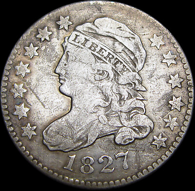 #ad 1827 Capped Bust Dime Silver Type Coin NICE RARE #Z784 $135.00