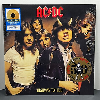 #ad AC DC Highway To Hell 50th Anniversary Gold Colored Vinyl LP NEW SEALED $21.99