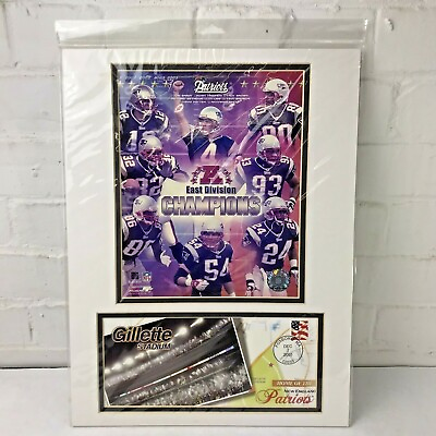 #ad New England Patriots Collectible East Division Champions Matted Photo Cover $35.00