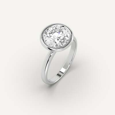 #ad 2.5 carat Round Engagement Ring IGI F VS1 Lab Diamond in 14k White Gold $2230.00