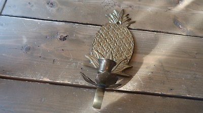 #ad Vintage Brass Pineapple Candle Wall Sconce 9 x 4 inches $37.50