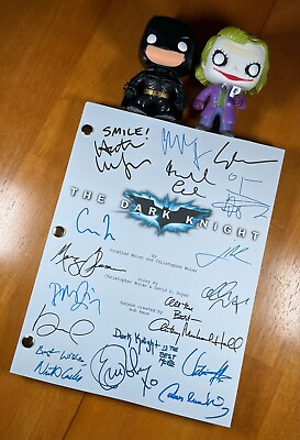 #ad The Dark Knight Script Signed Autograph Reprints 140 Pages Long Batman $24.99