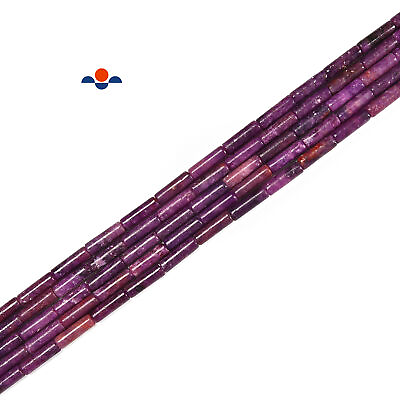 #ad Purple Lepidolite Round Tube Beads Size 4x13mm 15.5#x27;#x27; Strand 4x13mm $9.89
