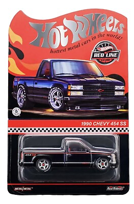 #ad 2022 Hot Wheels RLC Exclusive 1990 Chevy 454 SS Truck HGK80 Black Rat $79.99