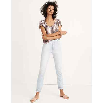 #ad Madewell Womens Jeans Sz 27 Perfect Vintage Fitzgerald Wash Light Blue Mom $35.00