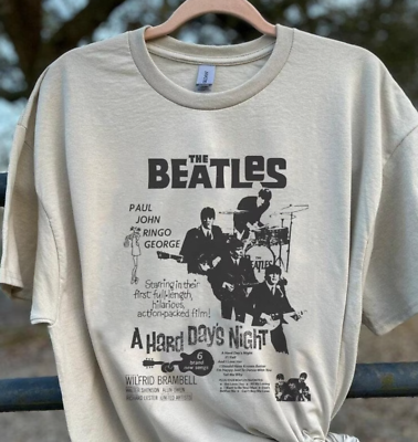 #ad Vintage The Beatle T Shirt Aesthetic The Beatles 80#x27;S Band Tee All Sizes $20.99