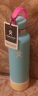 #ad Limited Edition Hydroflask Teal Pink 24oz Flex Cap and Boot Brand NWT $75.00